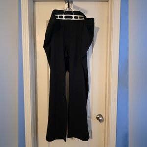 Catherines Tall Plus Size Black Pants Pull On